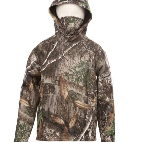RealTree Youth S 6/7 Tech Hoodie With Face Gator - Picture 3 of 3